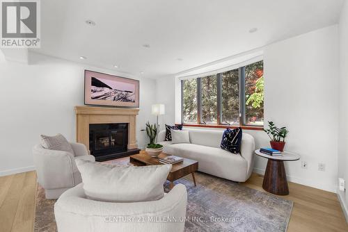 37 Jopling Avenue N, Toronto, ON - Indoor Photo Showing Living Room With Fireplace