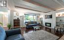 298 Dewitt Road, Hamilton, ON  - Indoor Photo Showing Living Room With Fireplace 