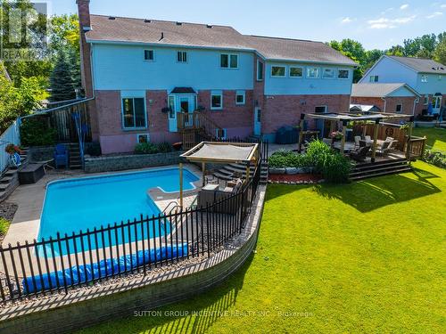912 Sloan Circle Drive, Innisfil, ON - Outdoor With In Ground Pool With Deck Patio Veranda With Backyard With Exterior