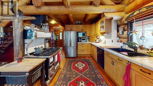 2075 Kirkup Avenue, Rossland, BC - Indoor Photo Showing Kitchen With Double Sink