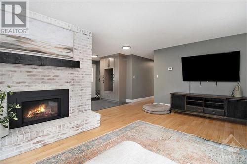 1102 Manotick Station Road, Ottawa, ON - Indoor Photo Showing Living Room With Fireplace