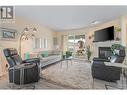 1874 Parkview Crescent Unit# 23, Kelowna, BC  - Indoor Photo Showing Living Room With Fireplace 