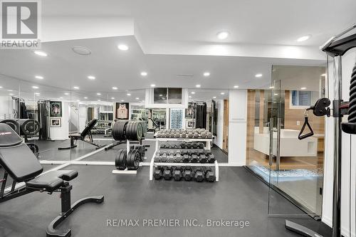 10 Edgehill Road, Toronto, ON - Indoor Photo Showing Gym Room