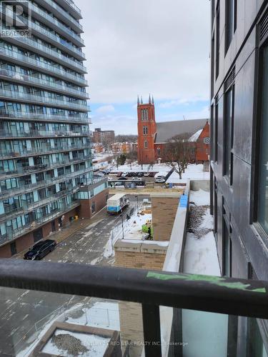 601 - 55 Duke Street W, Kitchener, ON - Outdoor With Balcony