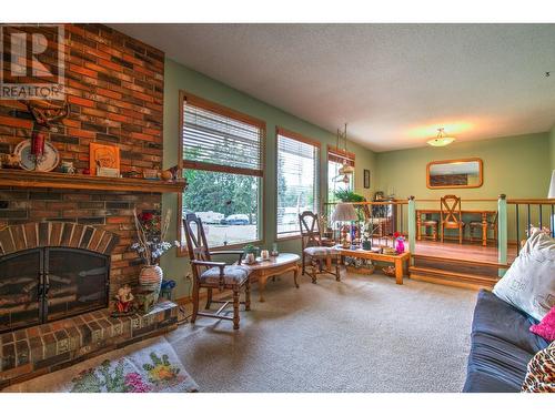 2272 Francis Street, Vernon, BC - Indoor Photo Showing Living Room With Fireplace