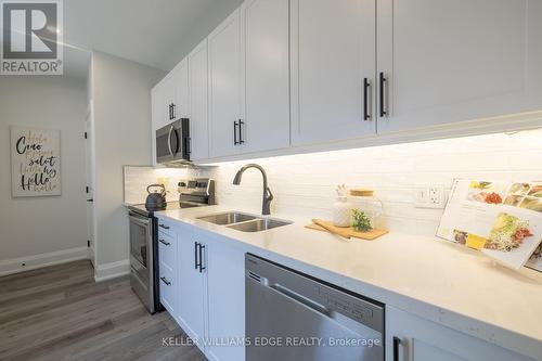 5 Florence Street, Hamilton, ON - Indoor Photo Showing Kitchen With Double Sink With Upgraded Kitchen