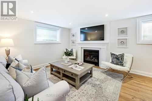 164 Sweeney Drive, Toronto, ON - Indoor Photo Showing Living Room With Fireplace