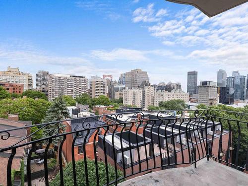 Balcon - 706-3465 Rue Redpath, Montréal (Ville-Marie), QC - Outdoor With Balcony With View