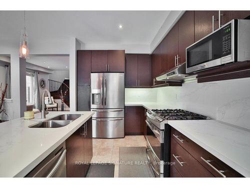 64 Andretti Cres, Brampton, ON - Indoor Photo Showing Kitchen With Double Sink With Upgraded Kitchen