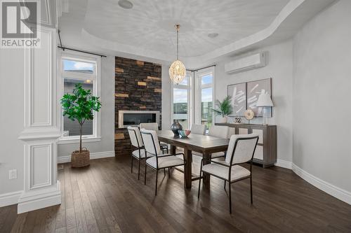 8 Oceans Edge, Portugal Cove-St Philips, NL - Indoor Photo Showing Dining Room With Fireplace