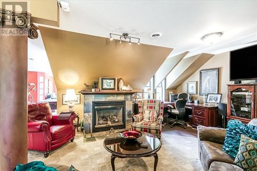 320 Sixth Avenue, Greater Sudbury, ON - Indoor Photo Showing Living Room With Fireplace