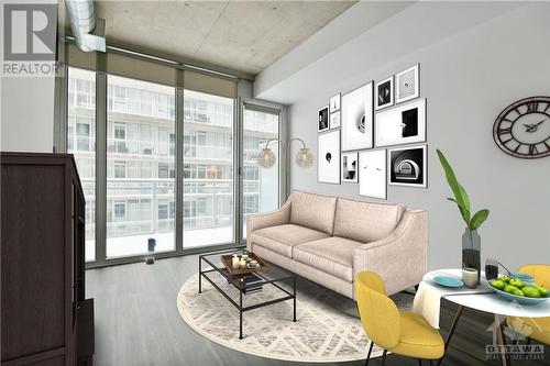 LIVING SPACE | virtually staged - 354 Gladstone Avenue Unit#502, Ottawa, ON 