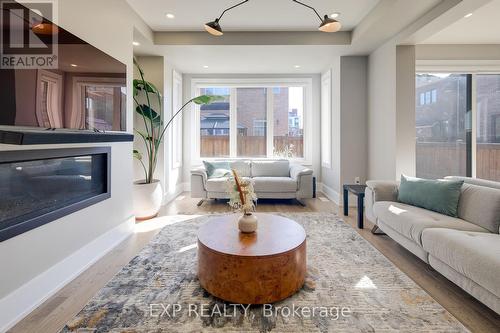 3221 Daisy Way, Oakville, ON - Indoor Photo Showing Living Room With Fireplace