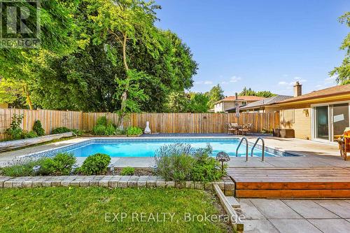 126 Slan Avenue, Toronto, ON - Outdoor With In Ground Pool With Deck Patio Veranda With Backyard