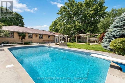 726 St Stephens Drive, London, ON - Outdoor With In Ground Pool With Backyard