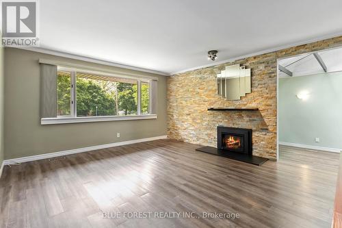 726 St Stephens Drive, London, ON - Indoor Photo Showing Living Room With Fireplace