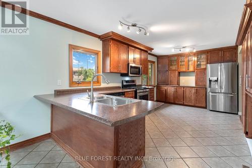 726 St Stephens Drive, London, ON - Indoor Photo Showing Kitchen With Double Sink