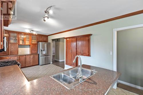 726 St Stephens Drive, London, ON - Indoor Photo Showing Kitchen With Double Sink