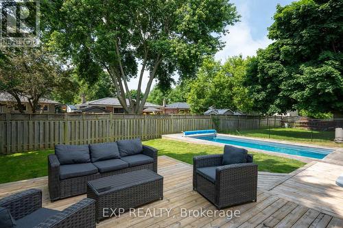 837 Osgoode Drive, London, ON - Outdoor With In Ground Pool With Deck Patio Veranda With Backyard