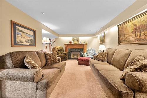 949 Dunsmure Road, Hamilton, ON - Indoor Photo Showing Living Room With Fireplace