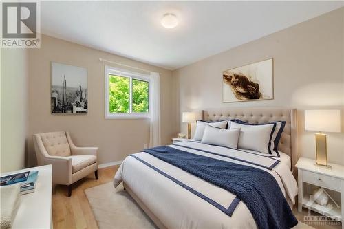 This photo has been virtually staged - 1468 Shawinigan Street, Ottawa, ON - Indoor Photo Showing Bedroom
