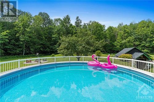 1227 Galetta Side Road, Ottawa, ON - Outdoor With Above Ground Pool With Backyard
