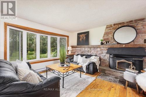 24185 Kennedy Road, Georgina (Belhaven), ON - Indoor Photo Showing Living Room With Fireplace