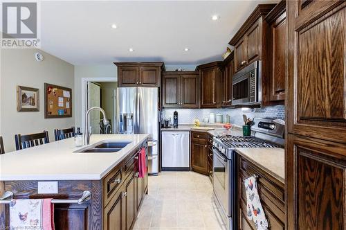 213 John Street S, Harriston, ON - Indoor Photo Showing Kitchen With Double Sink