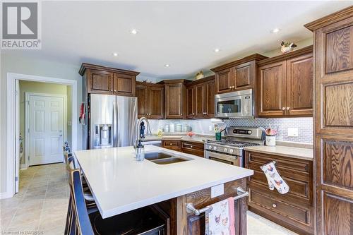 213 John Street S, Harriston, ON - Indoor Photo Showing Kitchen With Double Sink With Upgraded Kitchen