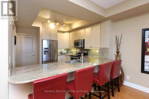 508 - 80 Port Street E, Mississauga, ON - Indoor Photo Showing Kitchen With Double Sink