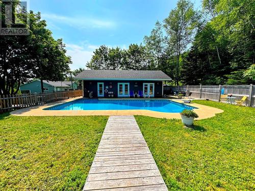 68-70 Memorial Drive, Clarenville, NL - Outdoor With In Ground Pool With Backyard