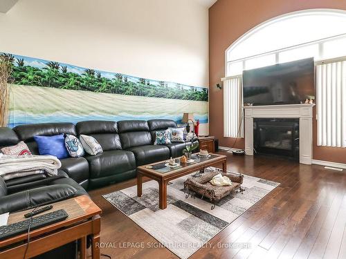 48 Allegra Dr, Wasaga Beach, ON - Indoor Photo Showing Living Room With Fireplace