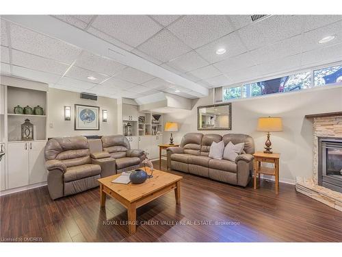 32 Parkview Pl, Brampton, ON - Indoor Photo Showing Other Room With Fireplace