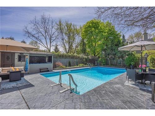 32 Parkview Pl, Brampton, ON - Outdoor With In Ground Pool With Deck Patio Veranda With Backyard