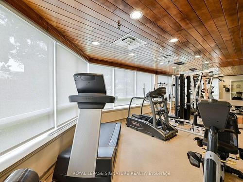 411-1001 Cedarglen Gate, Mississauga, ON - Indoor Photo Showing Gym Room