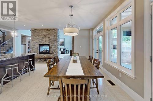 1810 Woodview Avenue, Pickering, ON - Indoor Photo Showing Dining Room With Fireplace