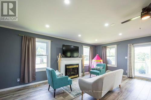 262 South Trent Street, Quinte West, ON - Indoor Photo Showing Living Room With Fireplace