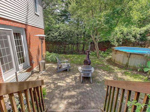 Backyard - 1489 Rue Bourbeau, Saint-Bruno-De-Montarville, QC - Outdoor With Above Ground Pool