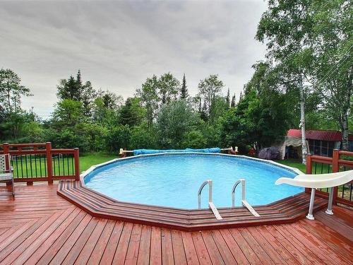 Pool - 109 Rue Alix, Val-D'Or, QC - Outdoor With Above Ground Pool With Backyard