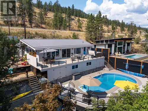 7192 Brent Road, Peachland, BC - Outdoor With In Ground Pool With Deck Patio Veranda