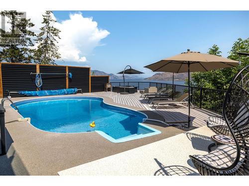 7192 Brent Road, Peachland, BC - Outdoor With In Ground Pool With Deck Patio Veranda