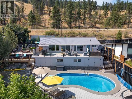 7192 Brent Road, Peachland, BC - Outdoor With In Ground Pool With Deck Patio Veranda