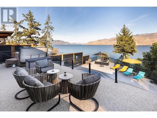 7192 Brent Road, Peachland, BC - Outdoor With Body Of Water With Deck Patio Veranda