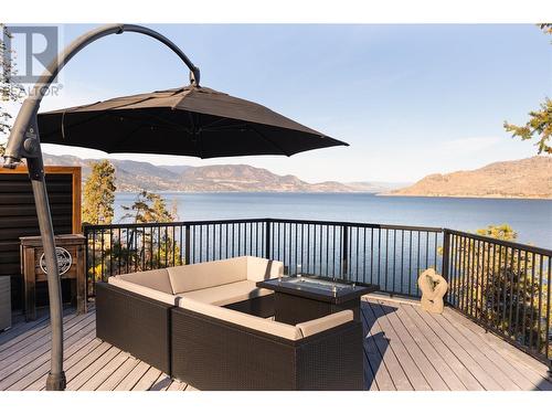 7192 Brent Road, Peachland, BC - Outdoor With Body Of Water With Deck Patio Veranda With Exterior