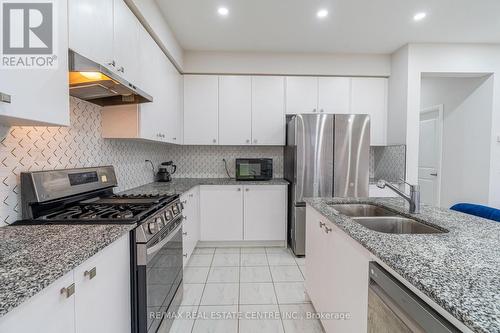 123 Freedom Crescent, Hamilton, ON - Indoor Photo Showing Kitchen With Stainless Steel Kitchen With Double Sink With Upgraded Kitchen