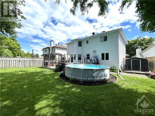 Fully Fenced backyard - 19 Townsend Drive, Ottawa, ON - Outdoor With Above Ground Pool With Backyard With Exterior