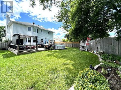 Oversized yard no rear neighbours - 19 Townsend Drive, Ottawa, ON - Outdoor With Deck Patio Veranda
