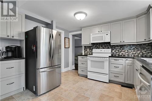 Updated Kitchen Dulaurier Kitchen cupboards 2014 - 19 Townsend Drive, Ottawa, ON - Indoor Photo Showing Kitchen