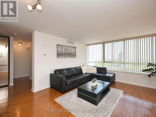 1507 - 1360 Rathburn Road E, Mississauga, ON - Indoor Photo Showing Living Room