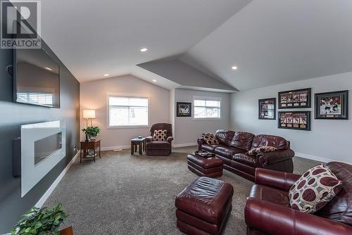 2858 Vista Ridge Drive, Prince George, BC - Indoor Photo Showing Living Room With Fireplace